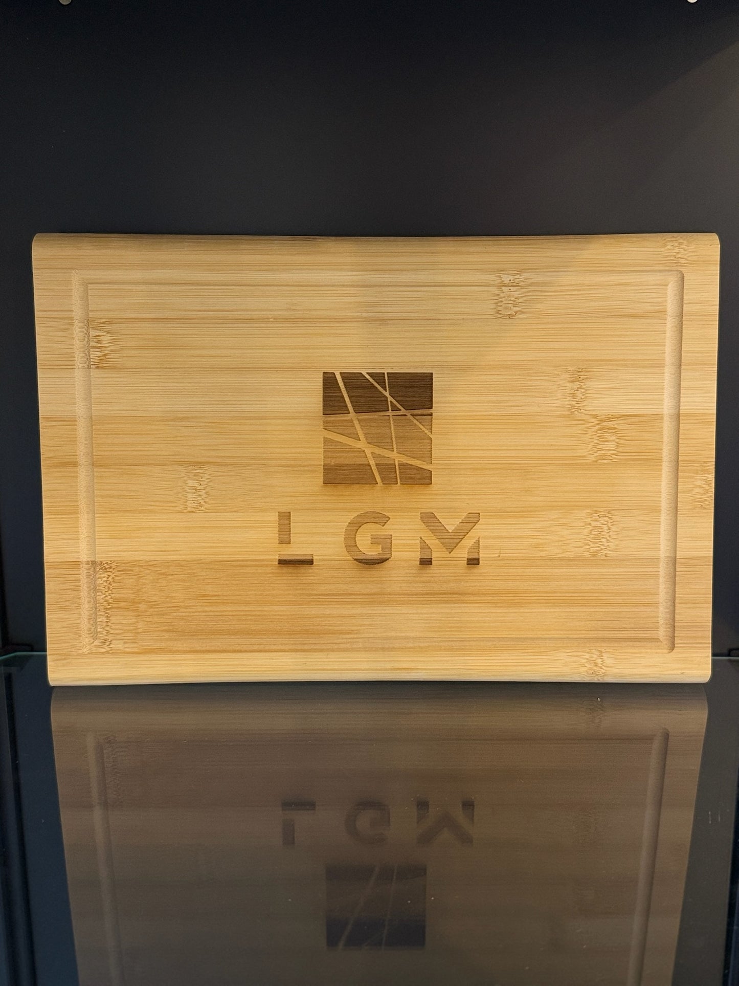 Personalisiertes Bambus Schneidebrett mit Laser Gravur