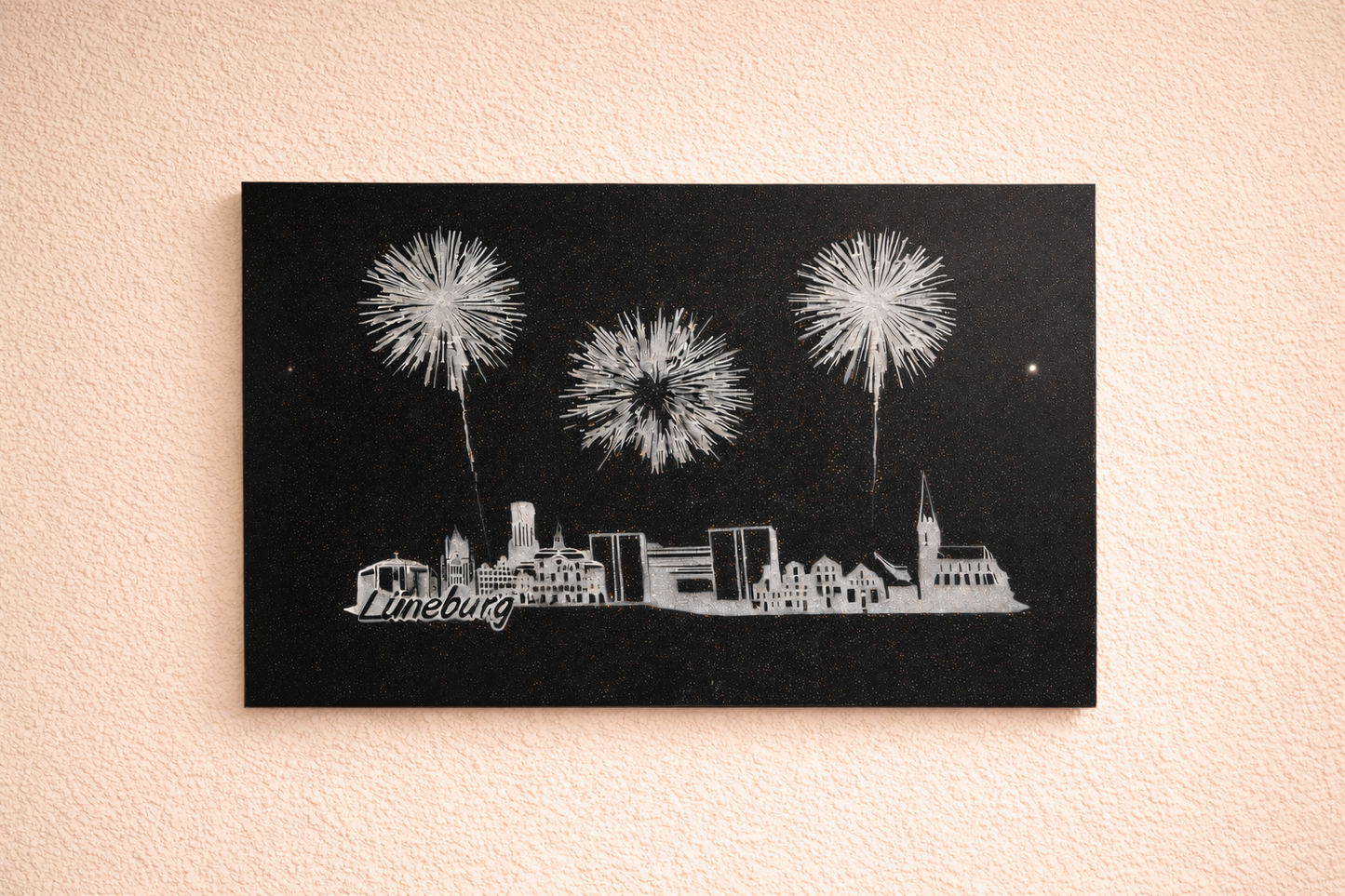 Glasschild als Gästebuch 6mm