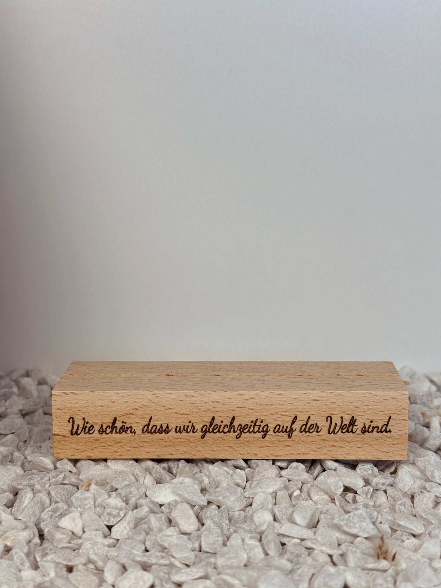 Personalisierter Foto Halter mit Laser Gravur