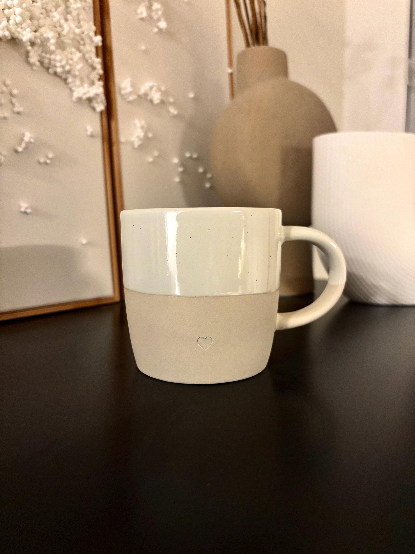 Personalisierte Kaffeetasse mit/ ohne Henkel - modernen Look, schlicht