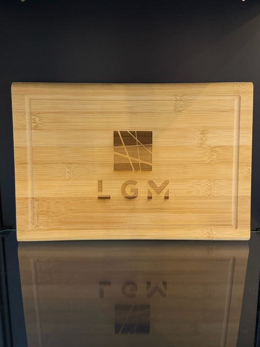 Personalisiertes Bambus Schneidebrett mit Laser Gravur