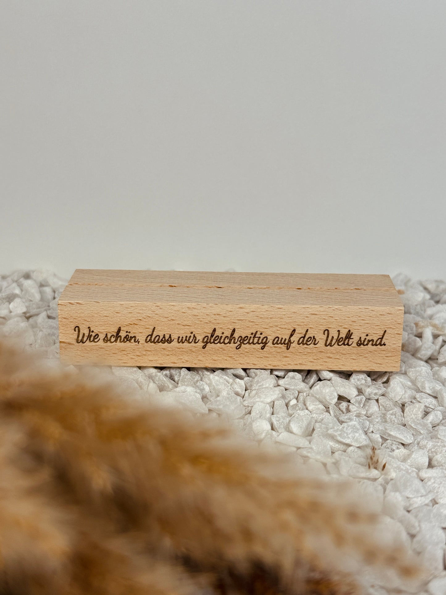 Personalisierter Foto Halter mit Laser Gravur