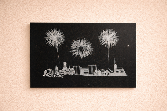 Glasschild als Gästebuch 6mm