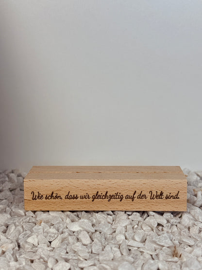 Personalisierter Foto Halter mit Laser Gravur