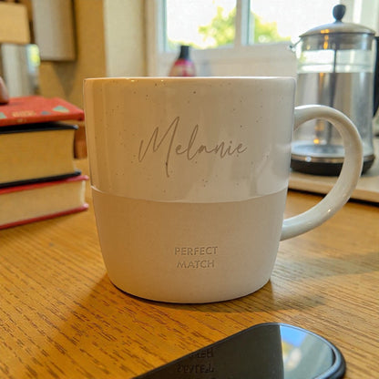 Personalisierte Tasse Natur mit/ ohne Henkel