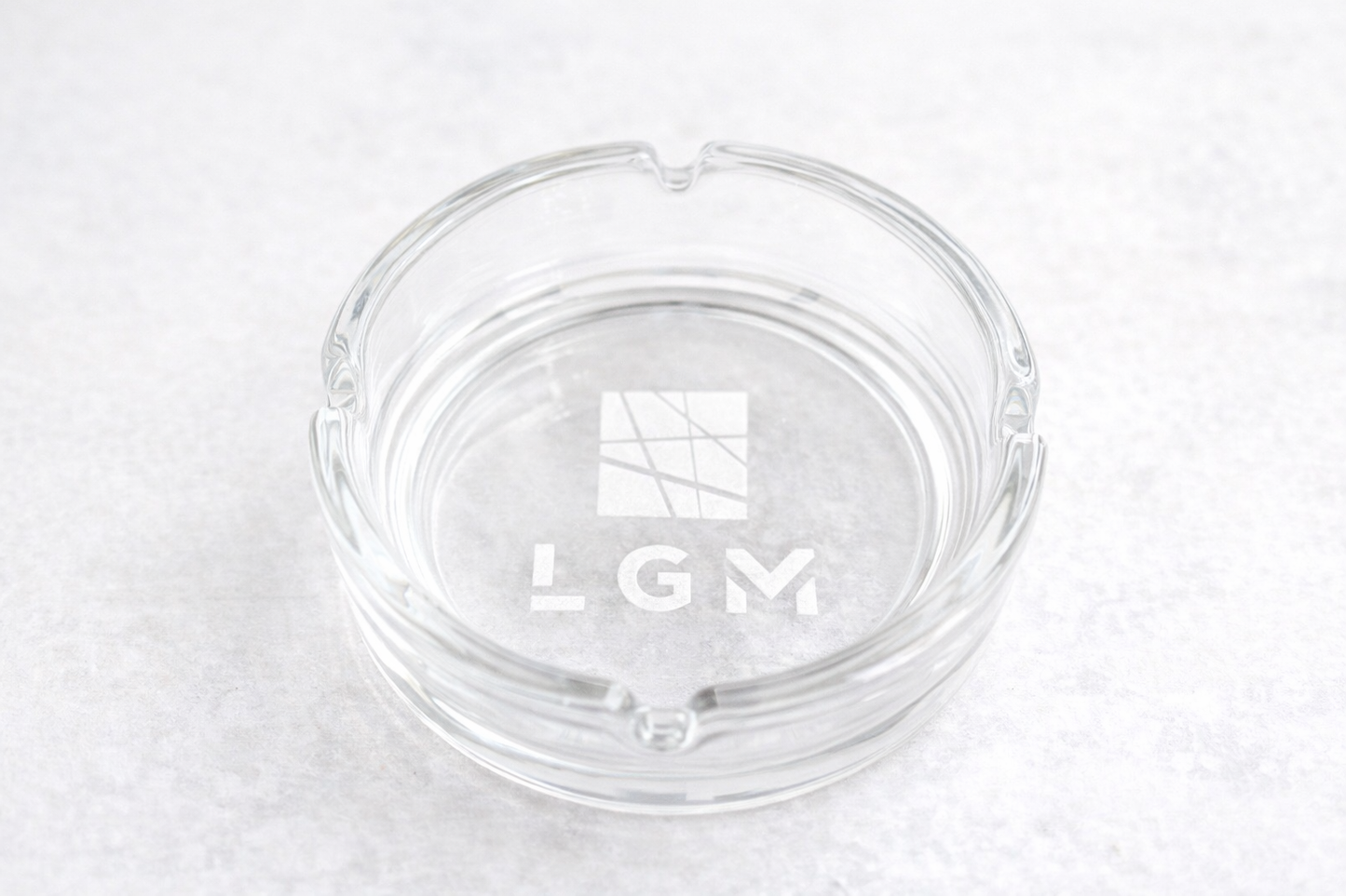 Personalisierter Glas-Aschenbecher mit Laser Gravur