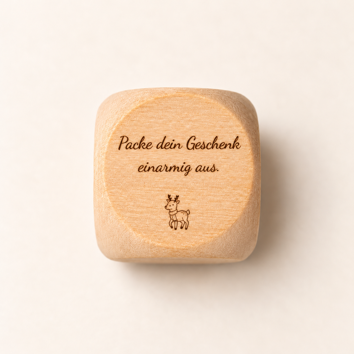 Weihnachtswürfel aus Holz – Wer darf das nächste Geschenk auspacken?