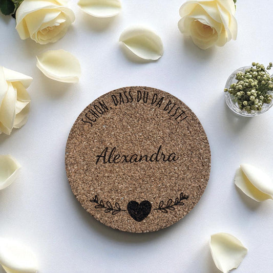 Personalisierter Platzuntersetzer mit Laser Gravur