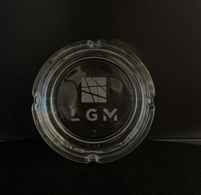 Personalisierter Glas-Aschenbecher mit Laser Gravur