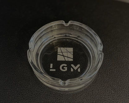 Personalisierter Glas-Aschenbecher mit Laser Gravur