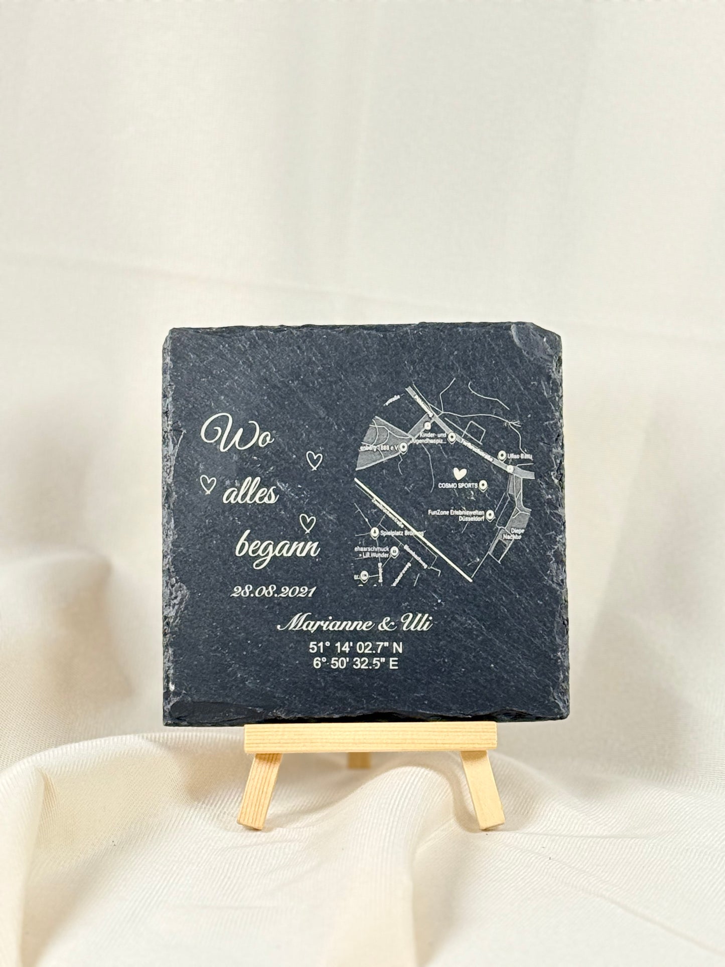 Schieferplatte - Geschenkidee für den Partner