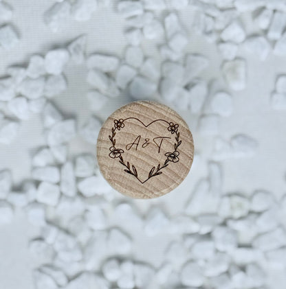Personalisierter Weinkorken mit Gravur – Individueller Flaschenverschluss aus Holz