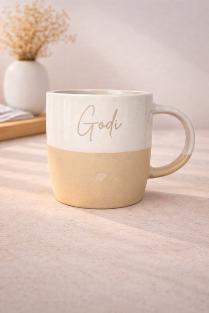 Kaffeebecher schlicht personalisiert