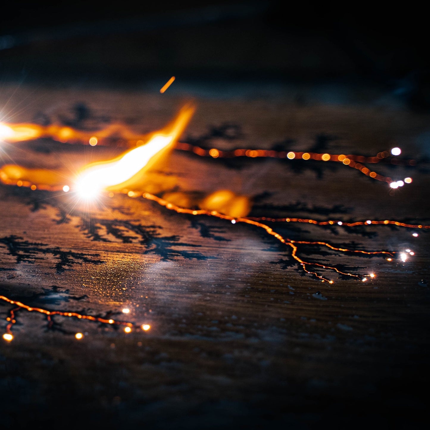 Das Ruhr-Brettchen  mit blauer Maserung