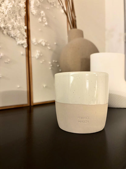 Personalisierte Kaffeetasse mit/ ohne Henkel - modernen Look, schlicht